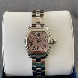 CARTIER ROADSTER 2675 Pink Dial LADIES